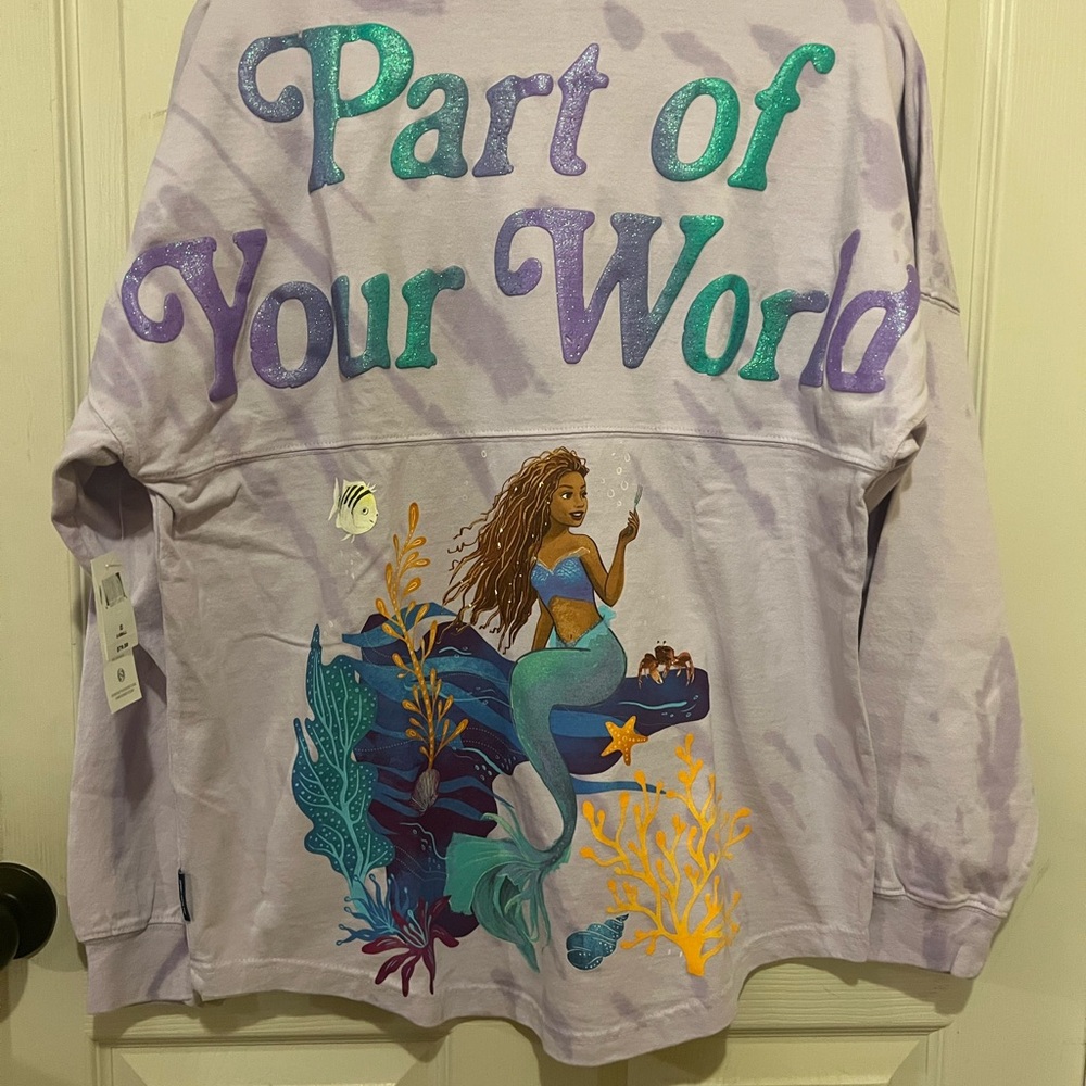 Disney Little Mermaid Spirit Jersey Tee - Lavender